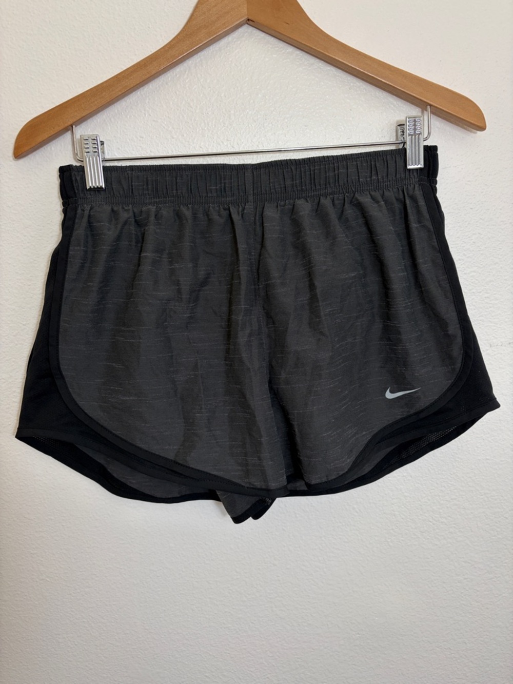 Nike Black Grey Athletic Running Shorts